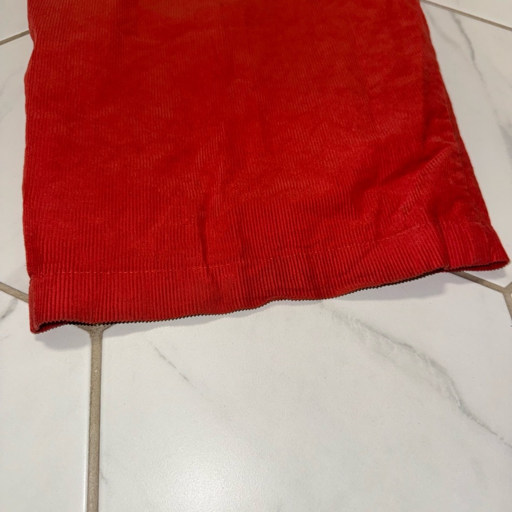 BDG Urban Outfitters‎ Grandpa 100% Cotton Red Corduroy Baggy Trouser Pant Size 0 - Picture 12 of 15